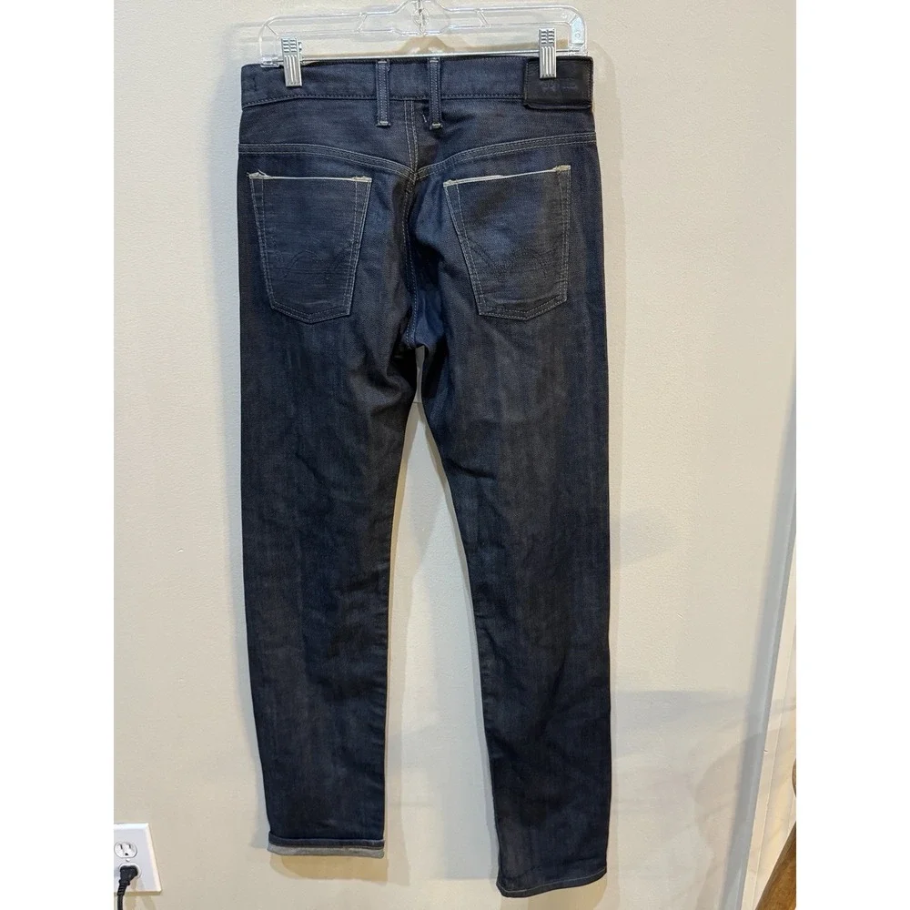 Edwin SEN Skinny Black Japan Selvedge  Blue Raw State ES505S Size 28 By 33